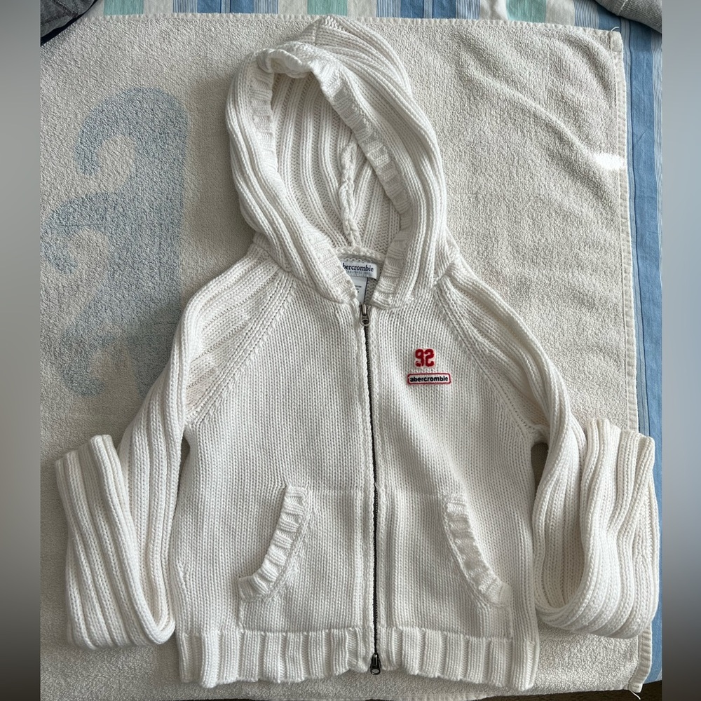 Abercrombie Kids Full-Zip Cotton Sweater Hoodie